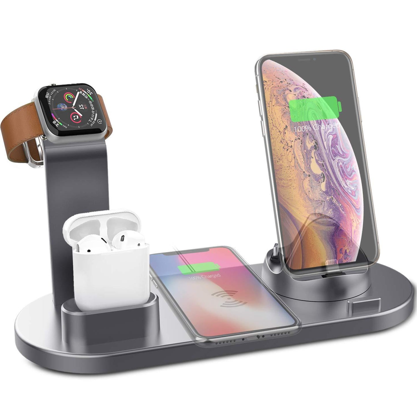 4-in-1 Charging Station For Apple iPhone/Airpods/Watch