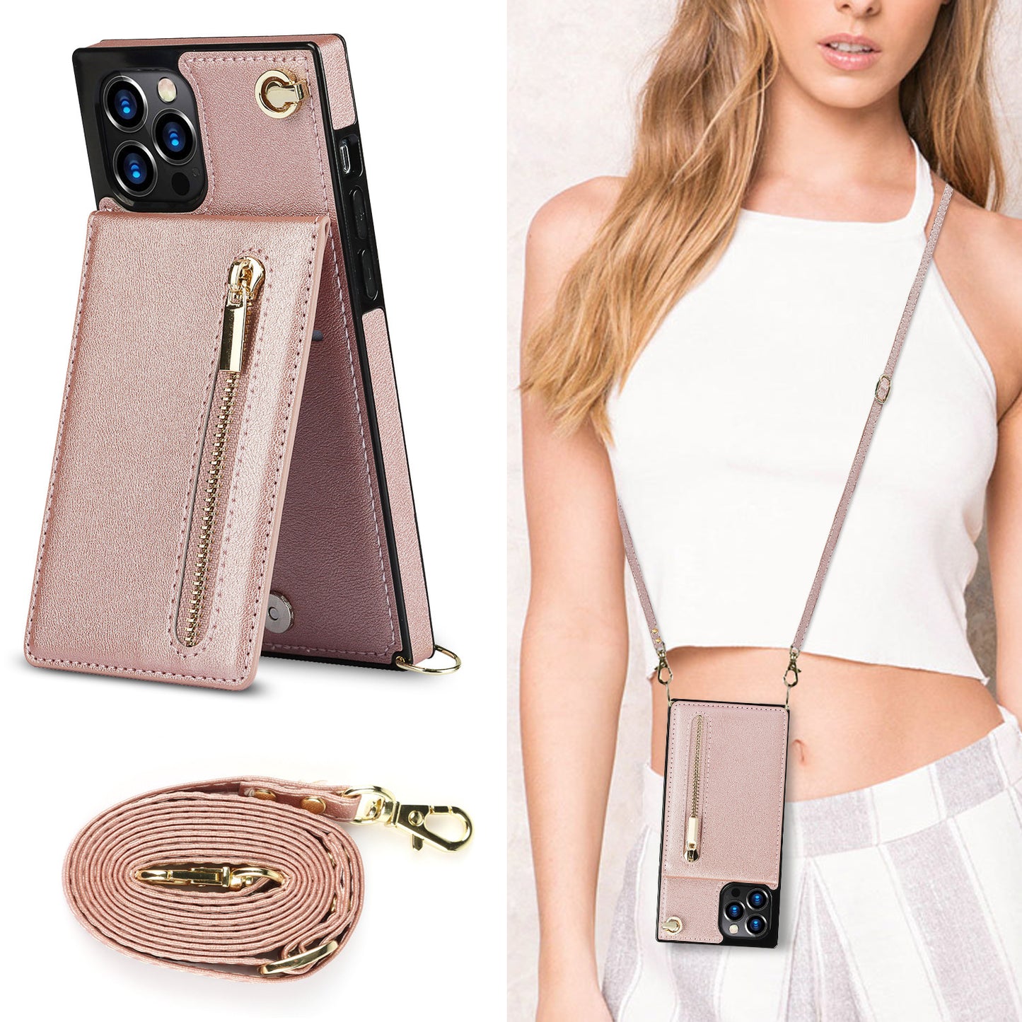 Crossbody Zipper Phone Case