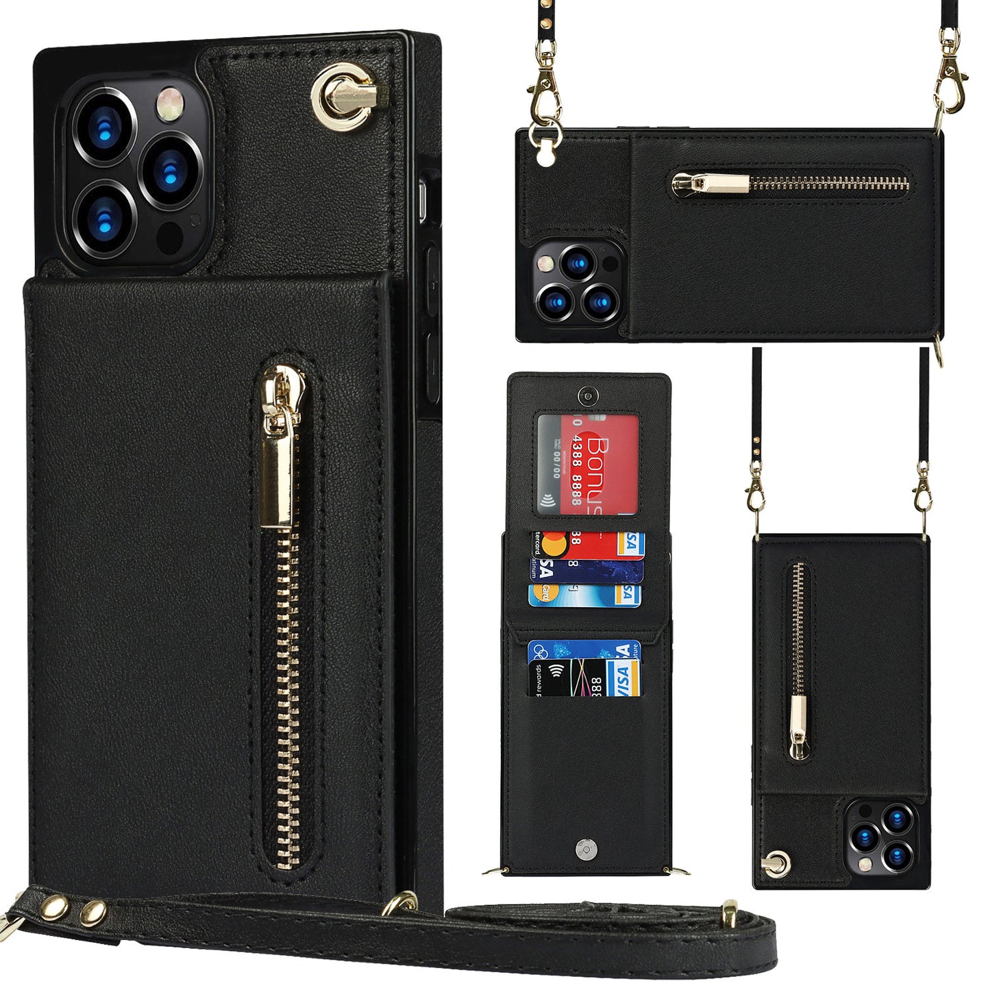 Crossbody Zipper Phone Case