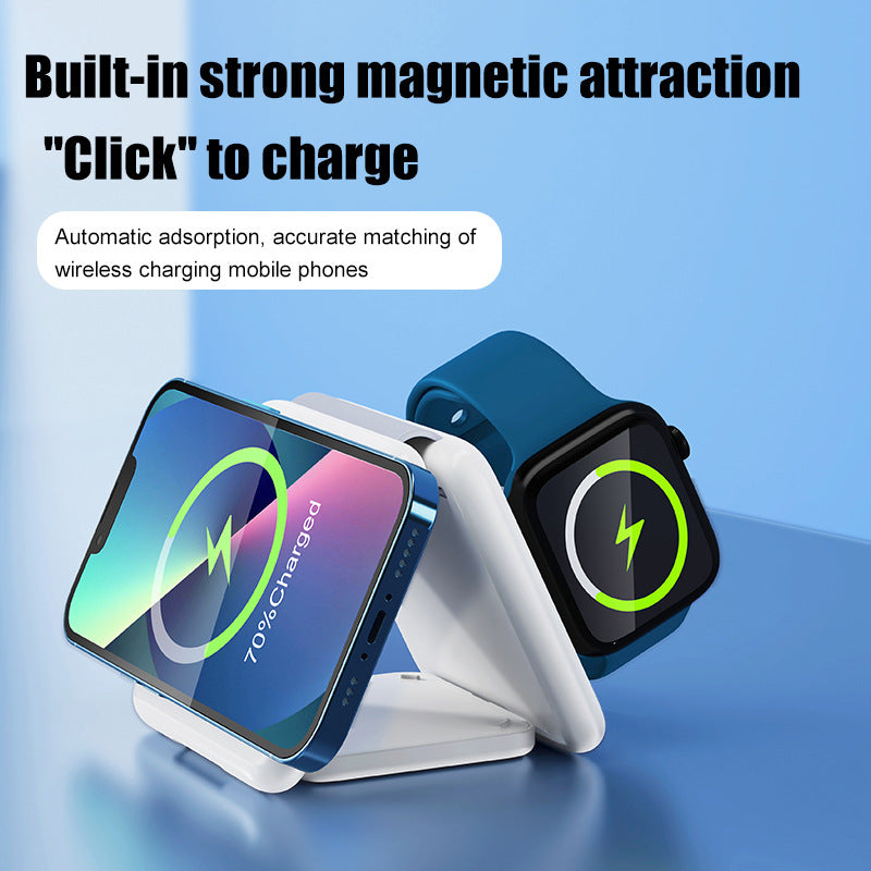 3-in-1 Folding Magnetic  Wireless Charger